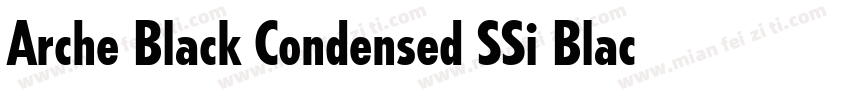 Arche Black Condensed SSi Black Condensed Italic字体转换